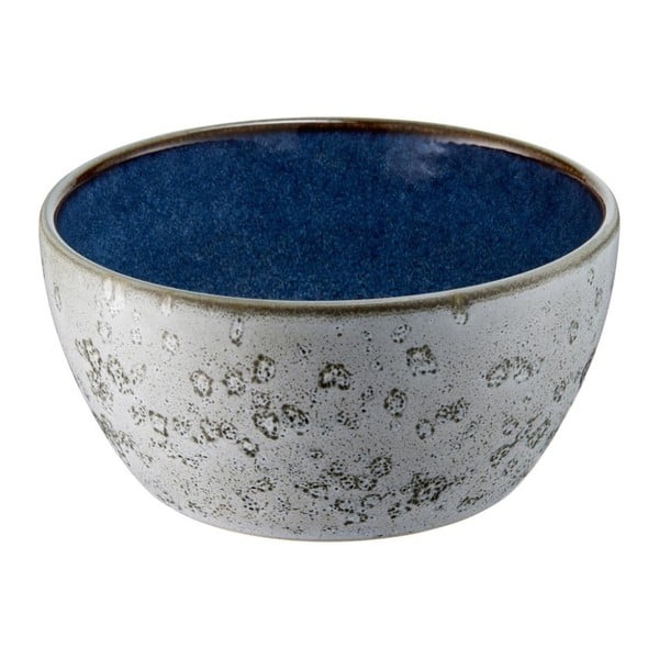 Bol din ceramică și glazură interioară albastru închis Bitz Mensa, diametru 12 cm, gri