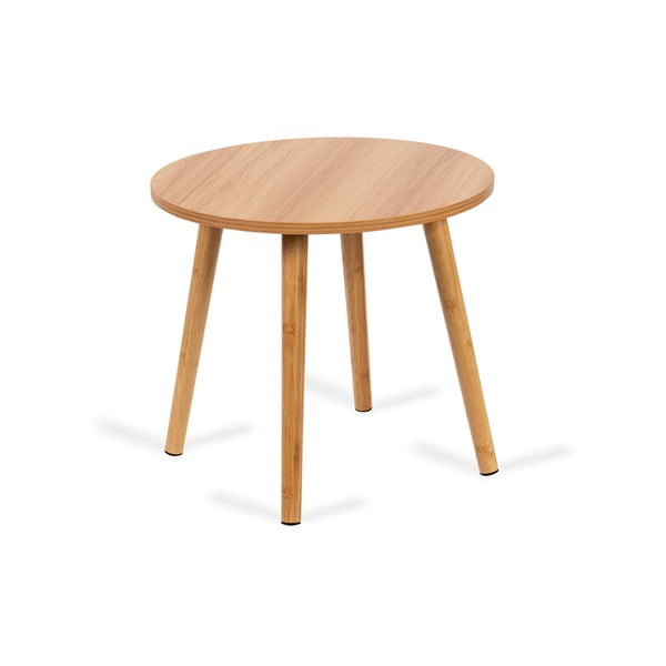 Măsuțe de cafea în culoare naturală 2 buc. rotunde ø 60 cm Luke – Bonami Essentials-image-1