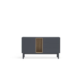 Comodă joasă gri închis 137x76 cm Corvo - Teulat