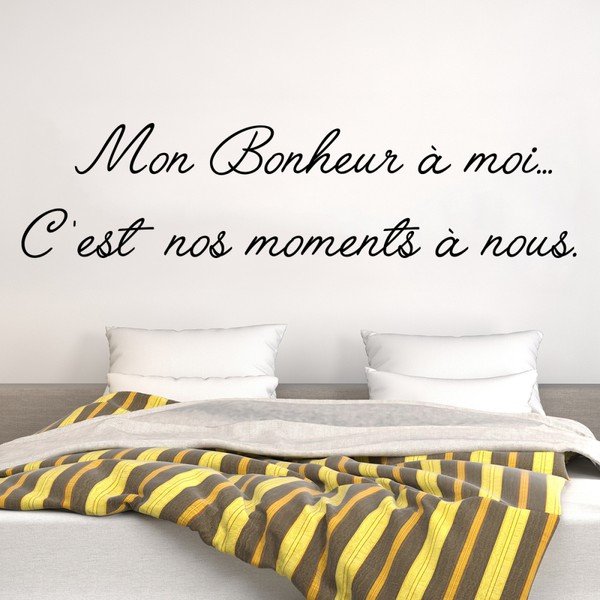 Autocolant Ambiance Mon Bonheur Quote-image-1