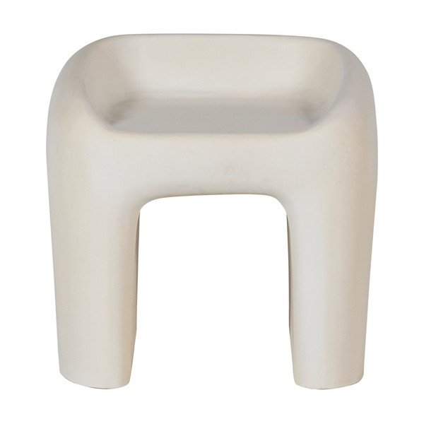 Scaun de grădină fildeș din plastic Nivo – WOOOD-image-2