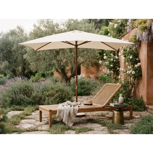 Umbrelă de soare bej 200x300 cm Syros – Bizzotto-image-1