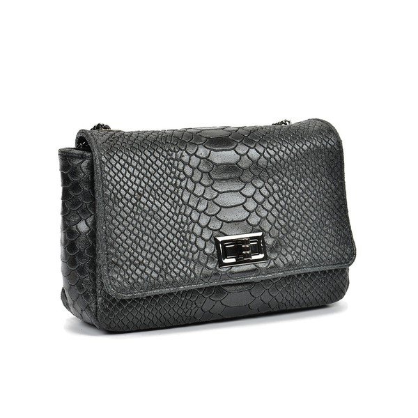 Geantă din piele Mangotti Molly, negru-image-2