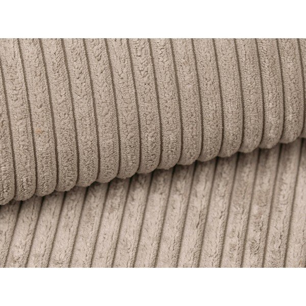 Taburet maro deschis cu tapițerie din catifea reiată Campi – Cosmopolitan Design-image-2