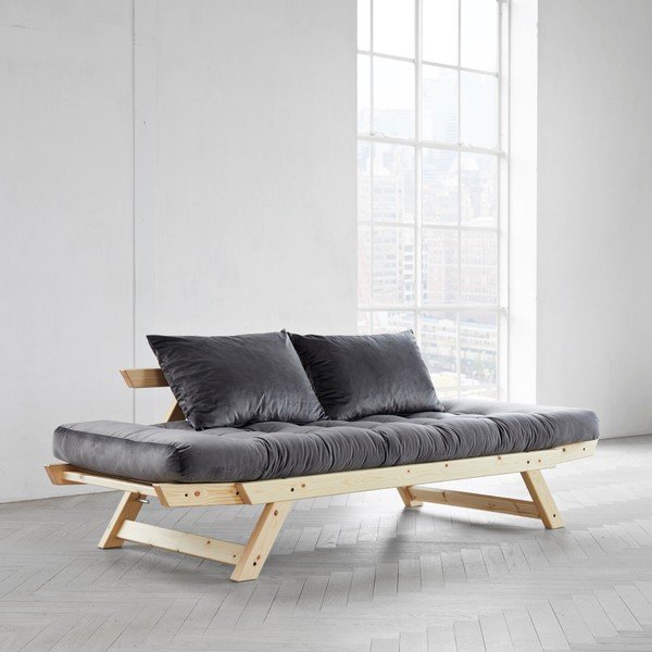 Canapea extensibilă Karup Bebop Natural/Velvet Gray-image-3
