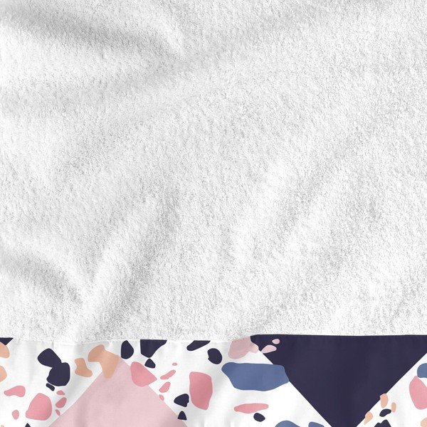 Set 2 prosoape din bumbac Blanc Terrazzo-image-1
