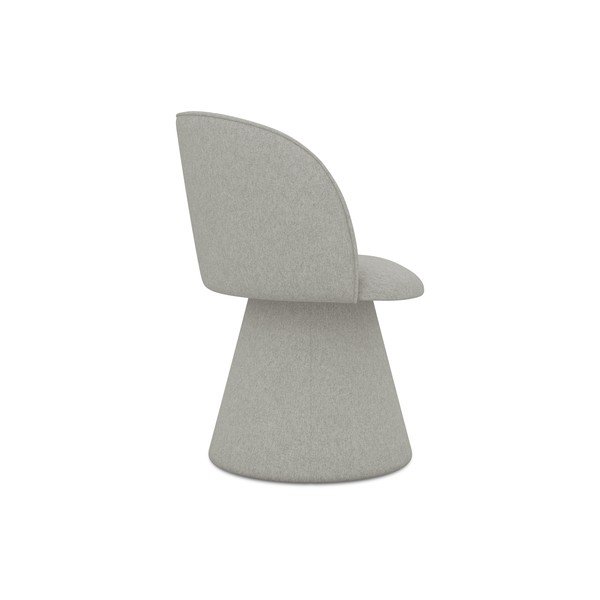 Scaun de sufragerie gri deschis tapițat Maia – Makamii-image-3