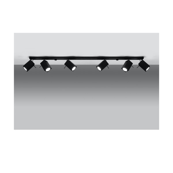 Plafonieră Sollux Toscana 6L, negru-image-1