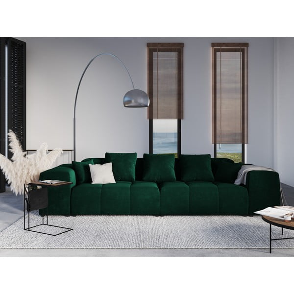 Pernă pentru canapea modulară verde cu tapițerie din catifea Rome Velvet - Cosmopolitan Design-image-2