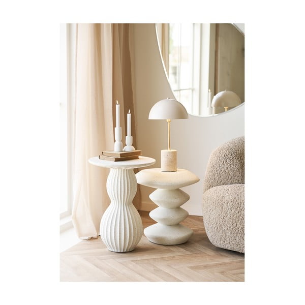 Veioză bej cu abajur din metal (înălțime 45 cm) Sheffield – House Nordic-image-4