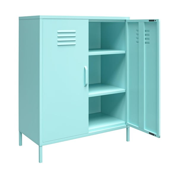 Dulap metalic albastru deschis 80x102 cm Cache - Novogratz-image-4