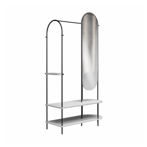 Set pentru hol negru/gri din metal 101x183x43 cm Anastacia – Støraa