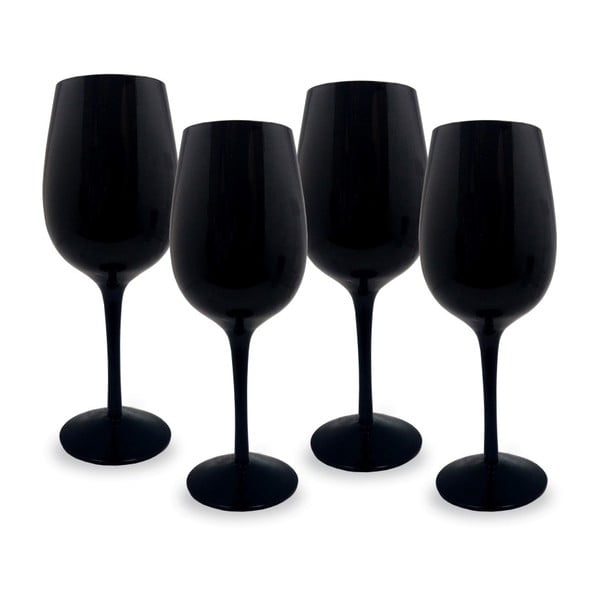  Set 4 pahare negre pentru degustare vin Vin Bouquet Blind