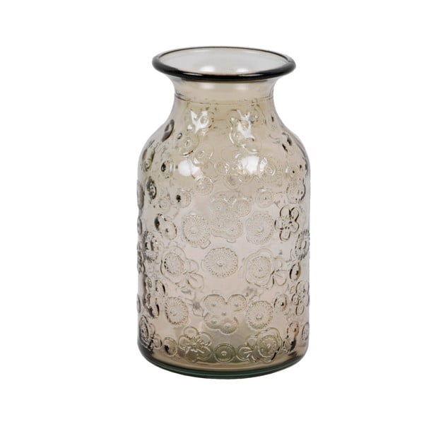 Vază din sticlă reciclată Ego Dekor Flora, înălțime 16 cm