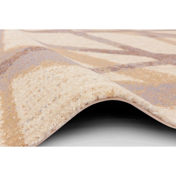 Covor bej din lână 100x180 cm Sticks – Agnella-image-2