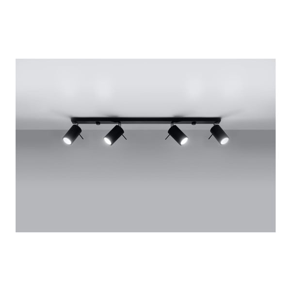 Lustră Sollux Etna 4L, negru-image-4