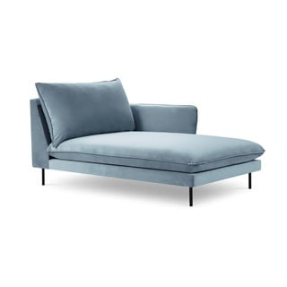 Șezlong, cotieră pe partea dreaptă Cosmopolitan Design Vienna, albastru deschis