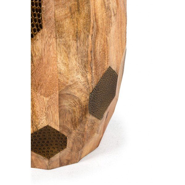 Măsuță auxiliară rotundă din lemn de mango ø 29 cm Fabia – MOME-image-2