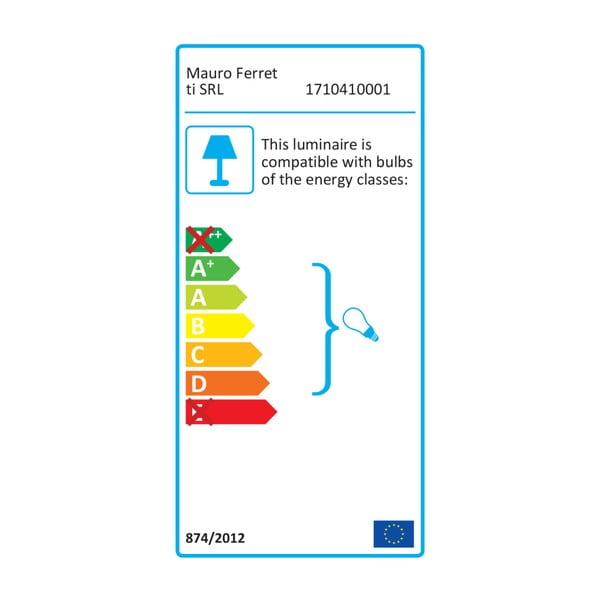 Lampadar cu o construcție aurie Mauro Ferretti Glam Flush, alb-image-2