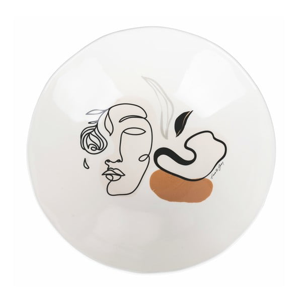 Bol din ceramică pentru salată VDE Tivoli 1996 Face to Grey, ø 31,5 cm