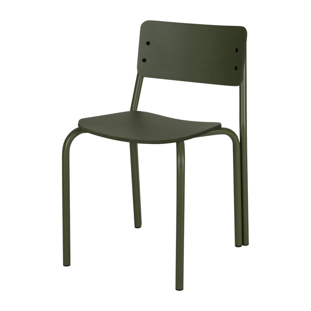 Scaun de dining verde stivuibil Kei – noo.ma