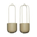 Ghivece decorative 2 buc. din metal de agățat / de perete ø 16 cm Lotus – Hübsch