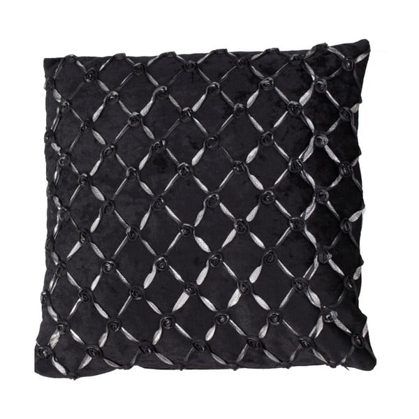 Față de pernă Mauro Ferretti Roselline Nero, 40 x 40 cm, negru