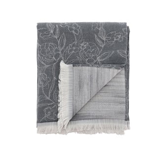 Pled din bumbac organic Södahl Organic Infinity, 130 x 170 cm, gri