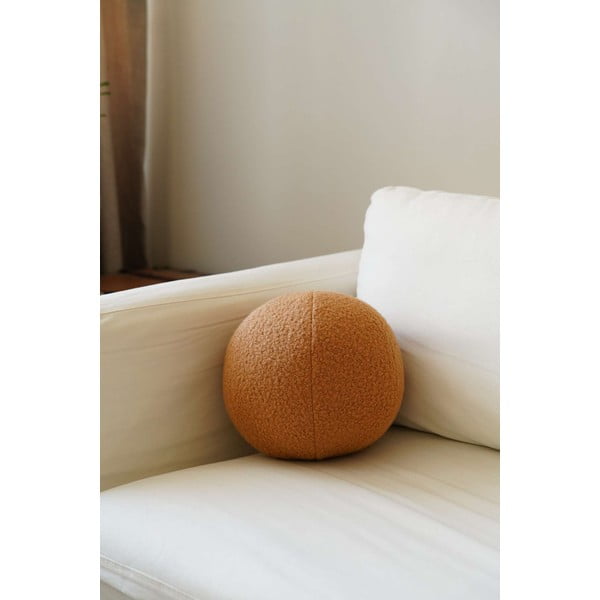 Pernă decorativă din material bouclé ø 25 cm Top – Mioli Decor-image-1