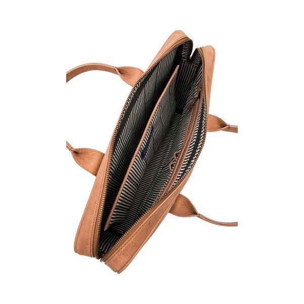 Geantă din piele pentru notebook The Harvey, maro-image-2