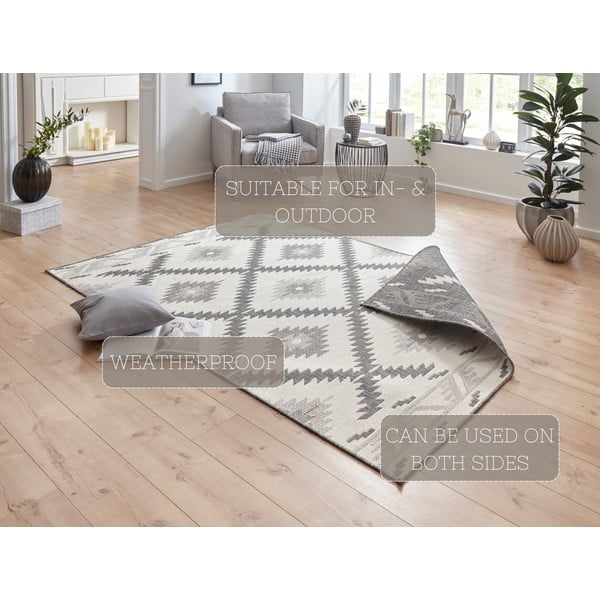 Covor adecvat pentru exterior NORTHRUGS Criss, 290 x 200 cm, gri-crem-image-4