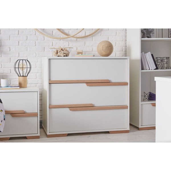 Comodă pentru copii Pinio Snap, alb-image-1