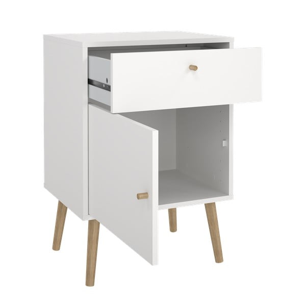 Noptieră albă Bodo – Tvilum-image-4