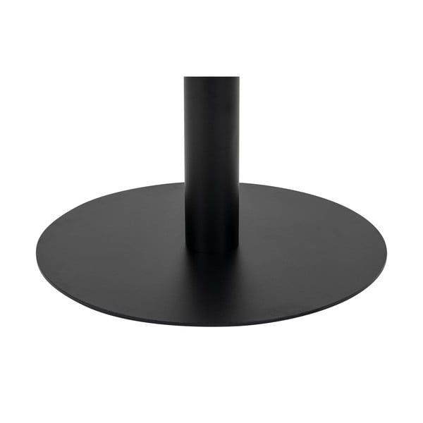 Măsuță de cafea albă/neagră rotundă cu blat cu aspect de marmură 70x70 cm Bolzano – House Nordic-image-3