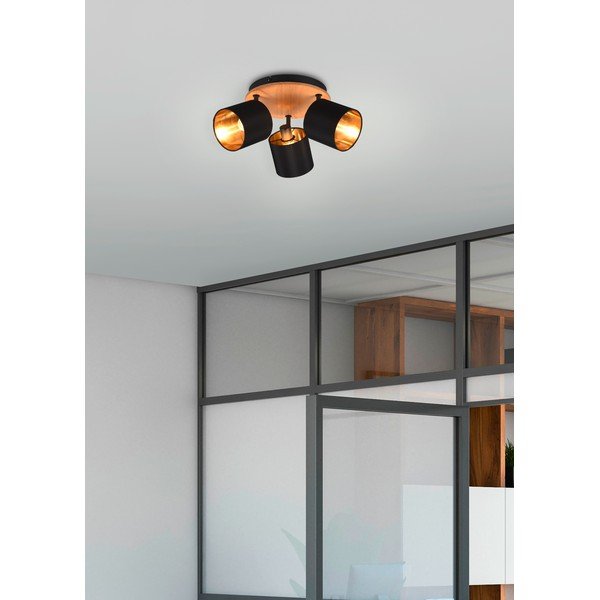 Spot negru/în culoare naturală ø 12 cm Tommy – Reality-image-1