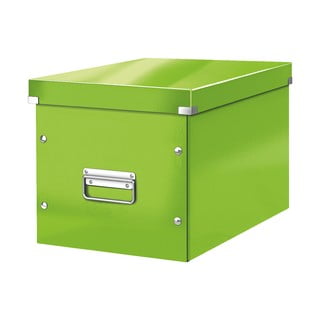 Cutie de depozitare din carton cu capac verde Click&Store - Leitz
