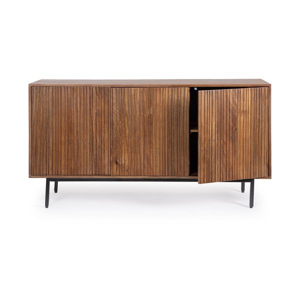 Comodă în culoare naturală din lemn de mango 140x75x40 cm Tadita – Bizzotto-image-4
