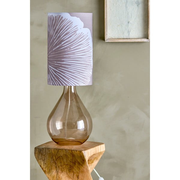 Veioză maro cu abajur textil (înălțime 65 cm) Leni – Bloomingville-image-1