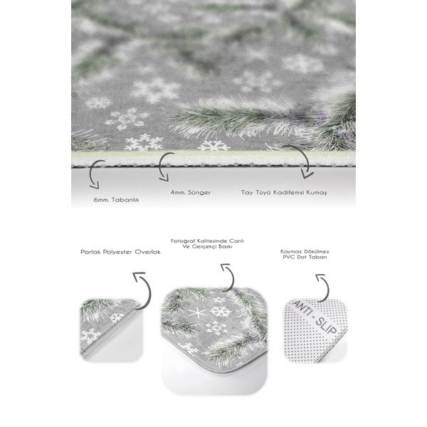 Covorașe de baie gri 2 buc. 60x100 cm – Mila Home-image-2