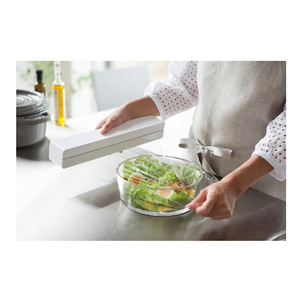 Suport magnetic pentru folie de bucătărie YAMAZAKI Tower, alb-image-1