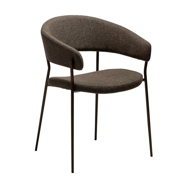 Scaun de dining maro cu cotiere Reboot – DAN-FORM Denmark