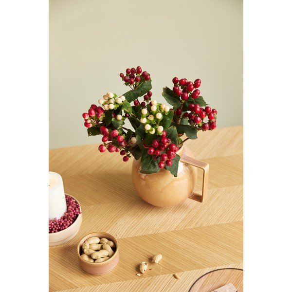 Masă de dining cu aspect de lemn de stejar 100x200 cm Herringbone – Hübsch-image-1