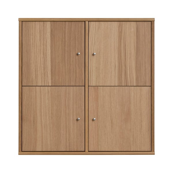 Bibliotecă în culoare naturală cu aspect de lemn de stejar suspendată 70x70 cm Mistral – Hammel Furniture