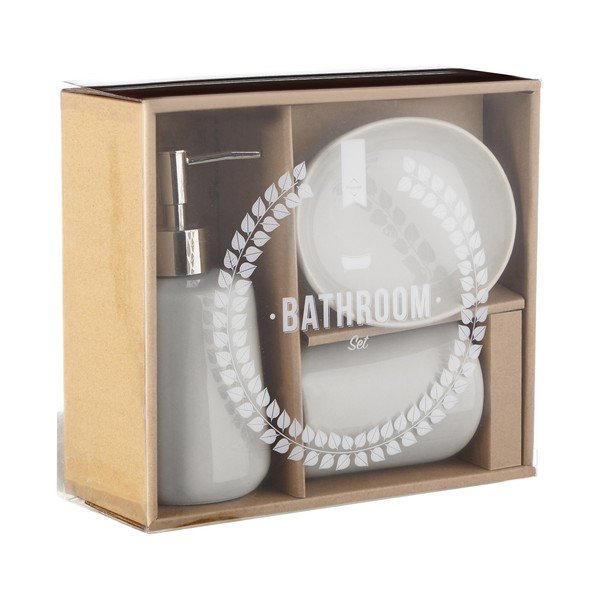 Set de accesorii de baie alb din piatră Moon – Premier Housewares-image-3