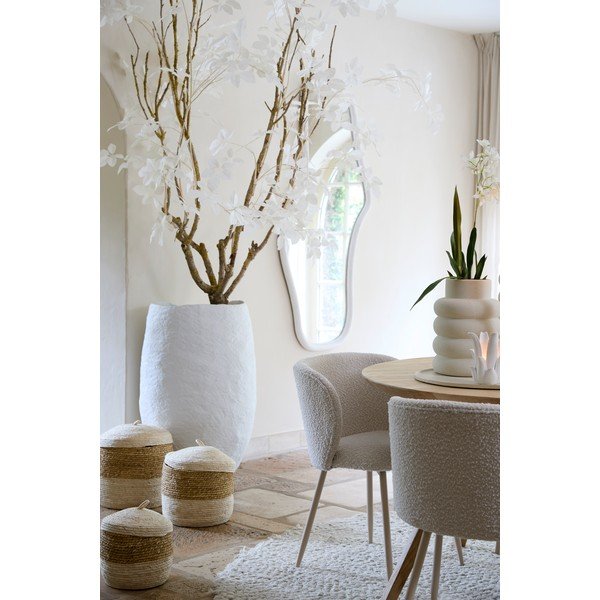 Scaun de dining crem tapițat Elyna – Light & Living-image-1