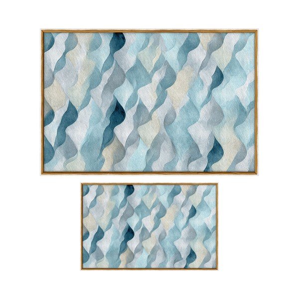 Covorașe de baie albastre 2 buc. 60x100 cm – Foutastic