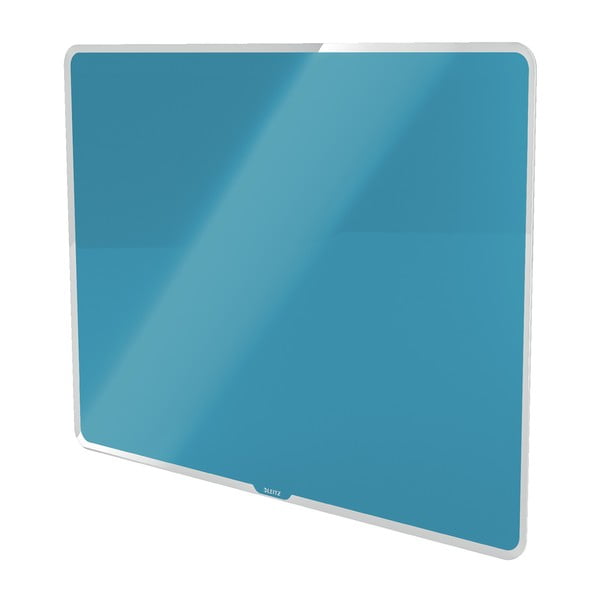 Tablă magnetică din sticlă Leitz Cosy, 80 x 60 cm, albastru