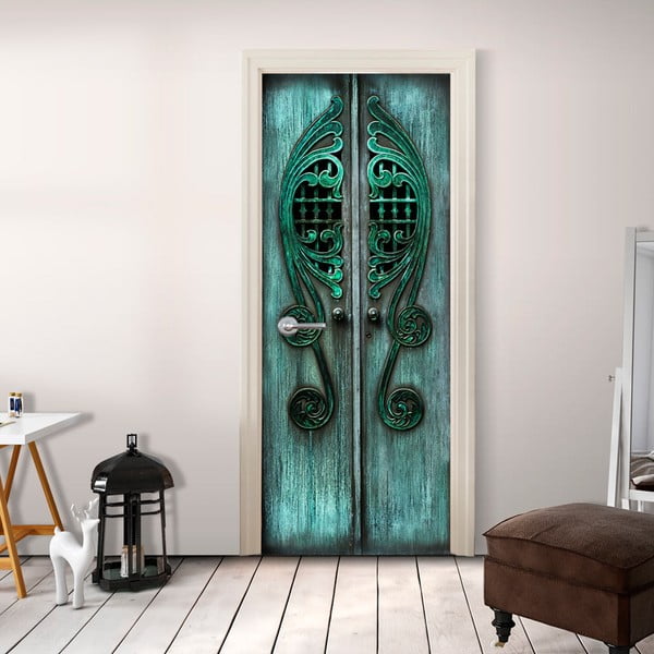 Tapet pentru ușă în rolă Bimago Emerald Gates, 80 x 210 cm 