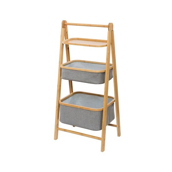 Stand cu 2 coşuleţe Wenko Bamboo-image-2