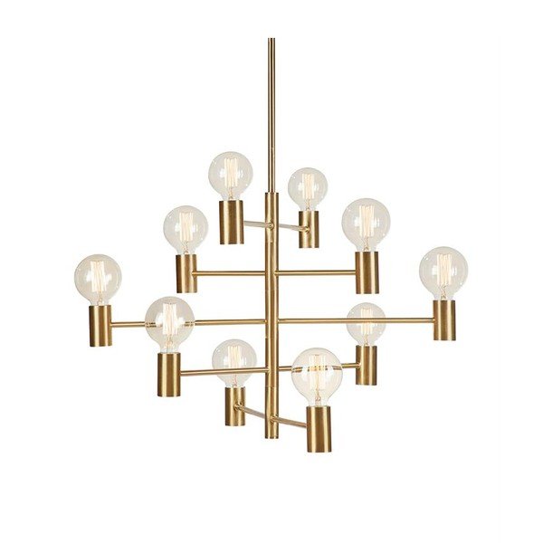 Lustră cu 10 becuri Markslöjd Paris, auriu-image-3